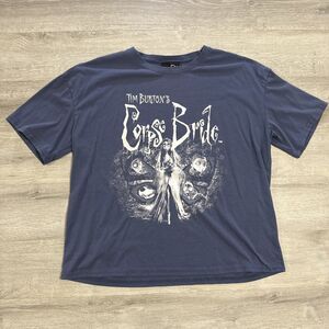 Corpse Bride Emily Shirt Tim Burton Men’s Blue Movie Top XL